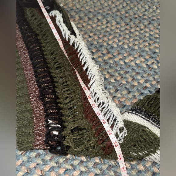 Knitted Striped crop top oversized sz M NEW! - Picture 6 of 9